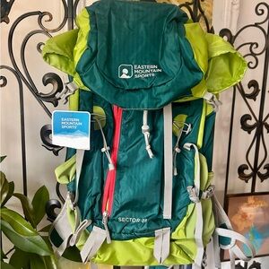 Eastern Mountain Sports Lime and Teal Backpack